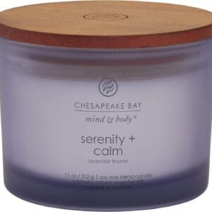 Chesapeake Bay Candle Scented Candle, Serenity + Calm (Lavender Thyme), Coffee Table,