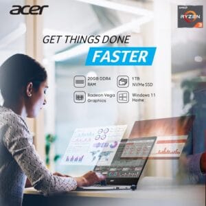 acer 2023 Newest Aspire 5 Slim Laptop, 15.6″ Full HD Display, 20GB RAM, 1TB SSD Storage, AMD Ryzen 4-Core Processor, Backlit Keyboard, Fingerprint Login, HDMI, Ethernet Port, Type-C, Windows 11 S