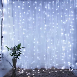 USB Festoon String Light Fairy Garland Curtain Light Christmas Light Christmas Decor For Home Ramadan Decorative New Year Lamp , 3MX3M 300LED