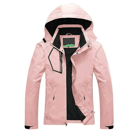 ShomPort Womens Ski Jacket Snow Winter Warm Coat Waterproof Hooded Jackets Mountain Hiking Jacket