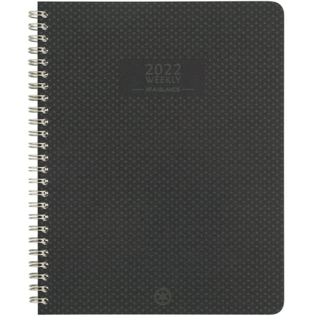 2022 Weekly Monthly Planner, 7" x 8 3/4", by AT-A-GLANCE, Elevation Eco, Stone (75951RW3022)
