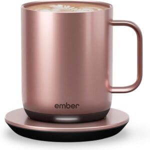 Ember Temperature Control Smart Mug 2, 10 Oz, App-Controlled Heated Coffee Mug with 80 Min Battery Life and Improved Design, Rose Gold  Home & Kitchen