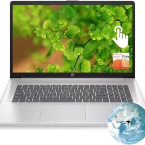 HP 17.3″ Touchscreen Laptop Newest, Quad-Core Intel Pentium Silver N5030, 32 GB DDR4 RAM, 1TB PCIe NVMe SSD, UHD Graphics, 1 Year Microsoft Office 365, Windows 11 Home, GM Accessorry