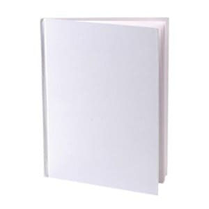 Ashley Productions ASH10700 Hardcover Blank Book,  6″ Wide, 8″ Length, White