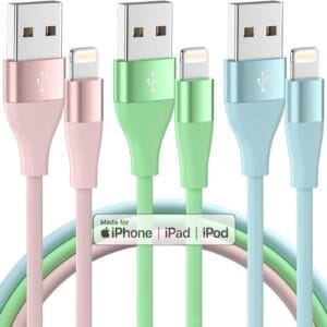 iPhone Charger 3Pack 10 FT Apple MFi Certified Lightning Cable Fast Charging iPhone Charger Cord Compatible with iPhone 14 13 12 11 Pro Max XR XS X 8 7 6 Plus SE iPad and More