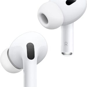 Apple AirPods Pro (2nd Gen) Wireless Earbuds, Up to 2X More Active Noise Cancelling, Adaptive Transparency, Personalized Spatial Audio MagSafe Charging Case (Lightning) Bluetooth Headphones for iPhone