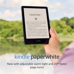 Amazon Kindle Paperwhite (8 GB) – Now with a larger display, adjustable warm light, increased battery life, and faster page turns – Black