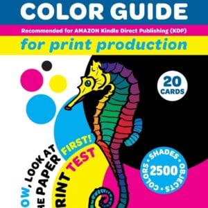 CMYK Color Guide for Print Production. Recommended for AMAZON Kindle Direct Publishing (KDP) Now, look at the paper first! Print Test. 20 Cards. 2500 … Shades and Objects (Prepress Press Postpress)