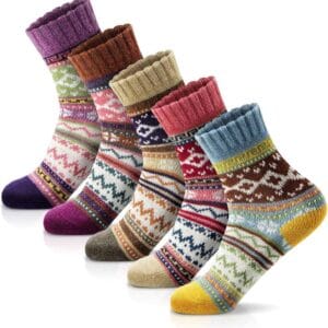 FYC Women Socks Winter – Gifts for Women – Warm Thick Soft Wool Socks Christmas Gifts Socks Cozy Crew Socks