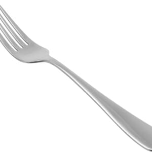 Amazon Basics Stainless Steel Dinner Forks with Round Edge, Pack of 12, Silver