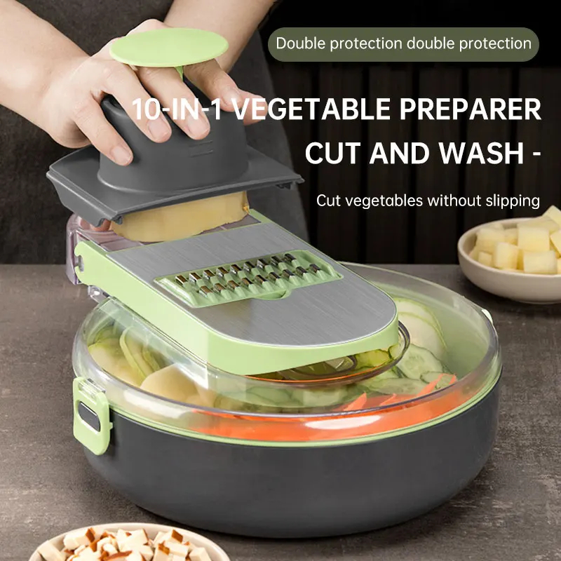 Multi-Function Vegetable Cutter Chopper Carrots Potatoes Manually Cut Shred Slicer Radish Grater Kitchen Cooking Tools