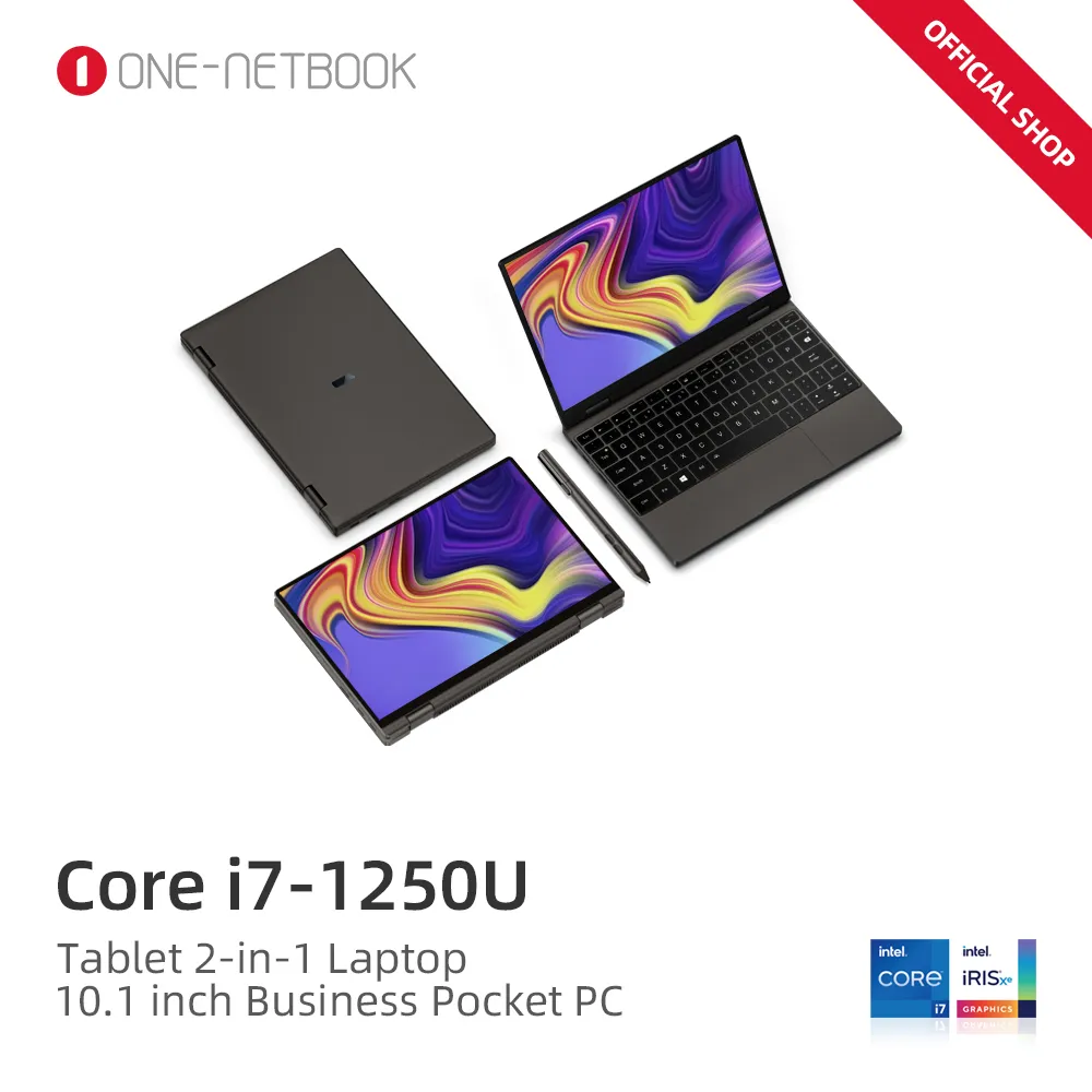 One-Notebook 4 i3-1110G4 i5-1130G7 10.1 Inch Pocket Computer Mini Laptop OneMix4 Platinum i7-1250U 16G 1TB 2TB SSD Windows 11