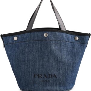 Prada Women’s Pre-Loved Prada 2Way Shoulder Bag, Denim, Multi, One Size Handbags