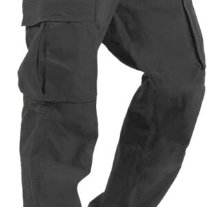 Men’s Casual Cargo Pants Hiking Pants Workout Joggers Sweatpants for Men