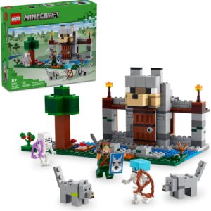 LEGO Minecraft The Wolf Stronghold Fortress Playset, Video Game Toy for Boys and Girls, Action Packed Castle Building Set with Minecraft Minifigures, Minecraft Toy Gift for Kids Ages 8 and Up, 21261  Toys & Games