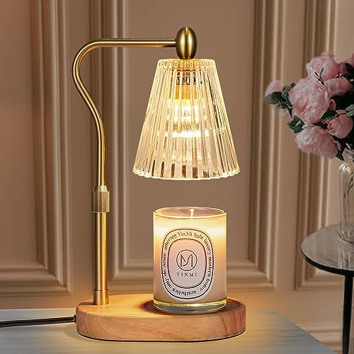 seenlast Candle Warmer Lamp with Timer Dimmer Adjustable Height,Mothers Day Gifts,Electric Wax Warmer Vintage Home Decor for Scented Jar Candles