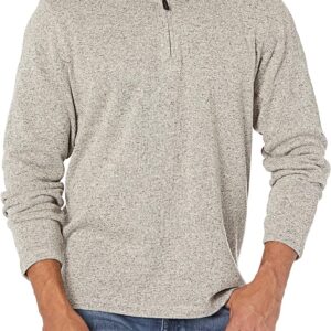 Wrangler Authentics Men’s Long Sleeve Fleece Quarter-Zip Sweater