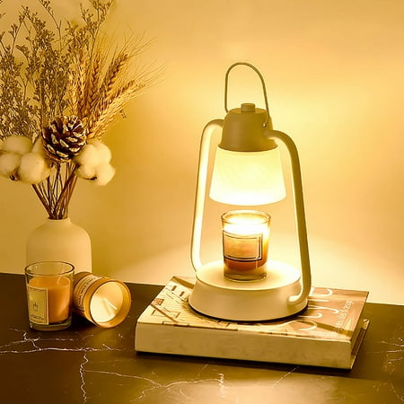 Candle Warmer Lamp Dimmable Timer, 2025 New Electric Metal Top Down Light Heat Melting Wax Candles Vintage Fits Large Small Jar Scented Candel Warming Lantern