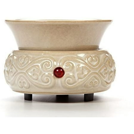 Hosley Cream Ceramic Electric Wax and Candle Warmer