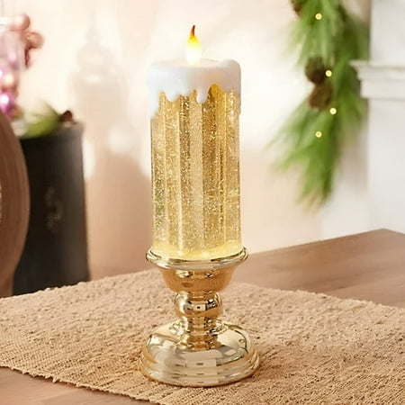 CaiTeLin LED Water-filled Wax Candle Lamp,Valentines Day Decorations