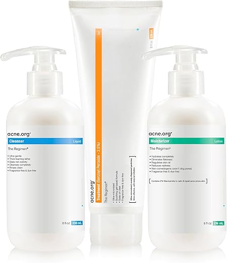 The Regimen Kit 8 oz. - Acne.org Complete 3 Step Acne Treatment Kit