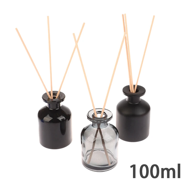 100ml Empty Fragrance Glass Bottle For DIY Rattan Sticks Purifying Air Aroma Diffuser Essential Oil Bottle Home Office Decor
