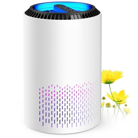 ALROCKET HEPA Air Purifier with Light Extra Large Room 350 Sq. ft, White