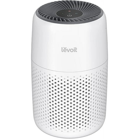 LEVOIT Air Purifiers for Bedroom Home, 3-in-1 Filter Cleaner with Fragrance Sponge for Better Sleep, Filters Smoke, Allergies, Pet Dander, Odor, Dust, Office, Desktop, Portable, Core Mini, White