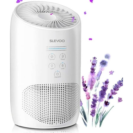 Slevoo Air Purifiers with HEPA Filter for Home Remove 99.97% of Dust, Smoke, Pets, 450 Sqft, White