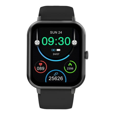 Smart Watch for Huawei Honor 30 Pro, Fitness Activity Tracker for Men Women Heart Rate Sleep Monitor, Step Counter, 1.91" Full Touch Screen Fitness Tracker Smartwatch - Black
