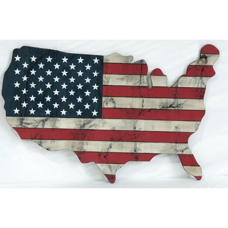 Tx USA Corporation Home Decorative Indoor USA Americana Wall Art - Wood