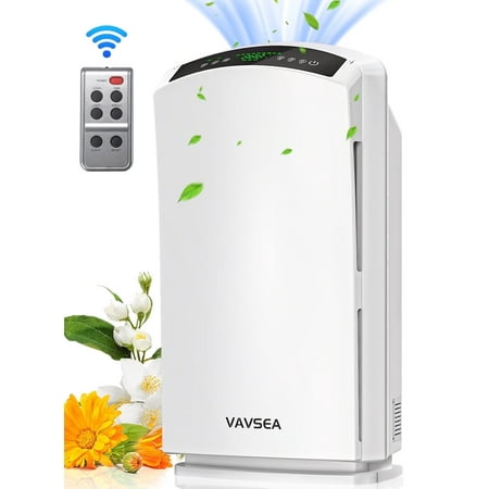 VAVSEA Air Purifier, HEPA Air Filter for Home Large Room up to 3067 Sq.Ft, Eliminates Allergies, Pet Hair, 99.97% Smoke Odors, Dust, Pollen, Bedroom Deodorizer, Ideal for Home, Bedroom, Office