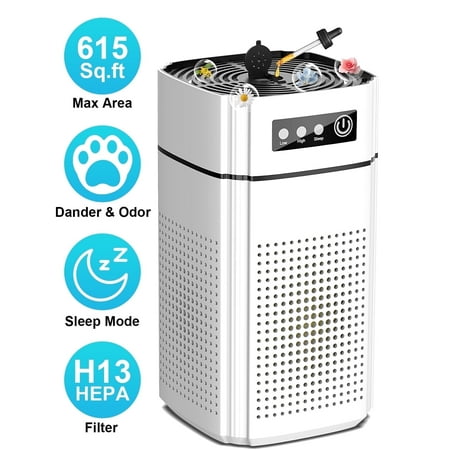 AIRFIRE Air Purifier, AP202 HEPA Air Purifiers for allergies & asthma, Wildfire, Pet Fur, Pollen, 1 PCS, White