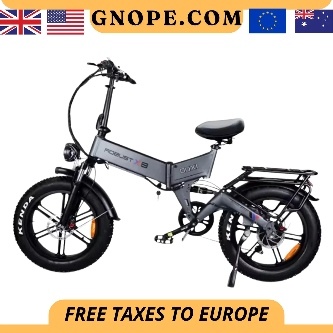 EU Warehouse 48V Electric Bike 1000W Fatbike Electric Mountain Folding Bike Full Suspension Ebike