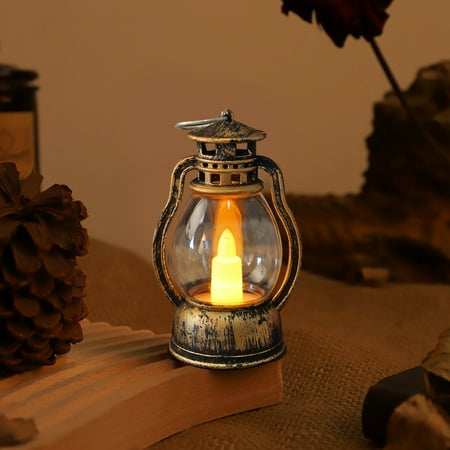 kladzum Electronic Candle Ambient Light Christmas Small Oil Lamp Mini Light Candle Night Light Holiday Ambient Decoration Lights Christmas Decorations on Clearance