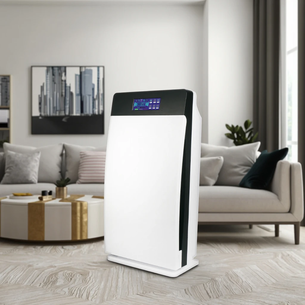 Portable Home Air Purifier with Aromatherapy HEPA Filter Fresh Air for Clean Room Refrigerator Pet Toilets Experience Made Metal