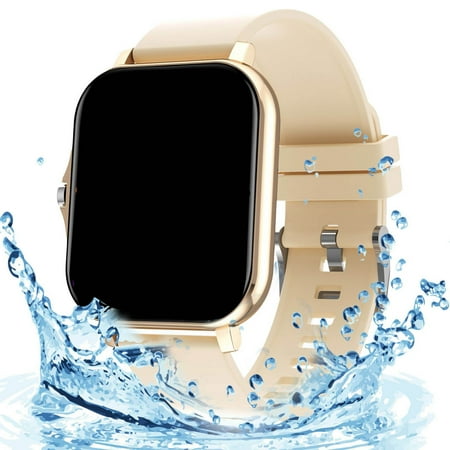 Smart Watch, Smart Watches for Men, GT21 Y13 Smart Watch Stainless Steel Strap with Bluetooth for Making Phone Calls Smart Watch, Smart Watches for Women(Gold)