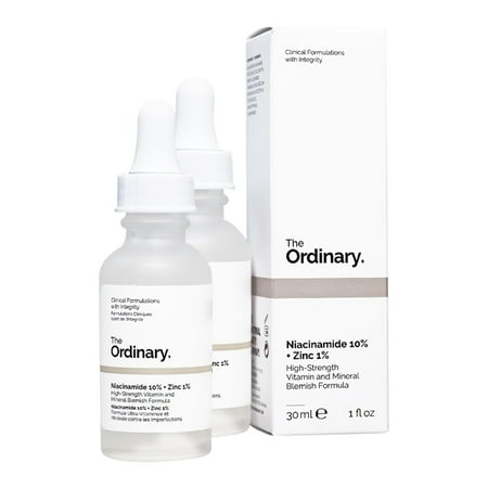 The Ordināry Niācinamide 10% + Zínc 1%, Smoothing Serum for BlémishProne Skin,1 Fl Oz,2Pcs