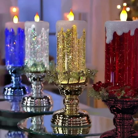 Isvgxsz Home Decor Clearance Led Water-Filled Wax Candle Lamp Halloween Decor Fall Decorations For Home