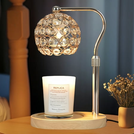 MEHOOM Candle Warmer Lamp with 2*50W Bulbs, Adjustable Height Lamp with Timer & Dimmer, Gifts for Bedroom Living Room