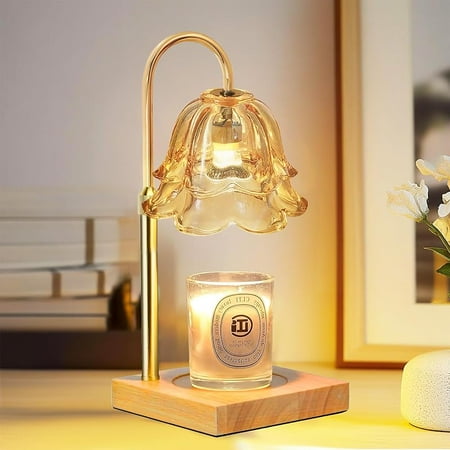 Modern Candle Warmer Lamp – Adjustable Height and Timer, Electric Wax Melt Warmer for Jar Candles, Includes 3 Bulbs, Ideal for Home Gifts