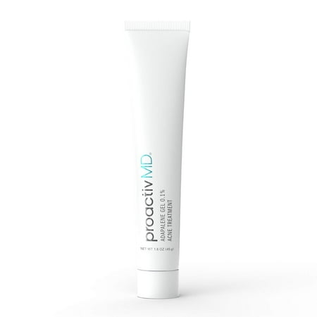 ProactivMD Paraben Free Adapalene Gel Acne Treatment, Prescription Strength Retinoid for Face and Body Acne, 0.1% Solution, 1.6 Oz