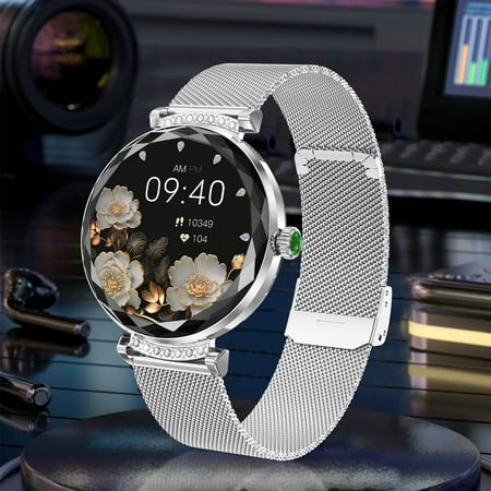 Smart Watch, Smart Watches for Men, Ms. Nx7 Pro Smartwatch Bluetooth Call HD Screen Custom Dial Meter Watch, Smart Watches for Women(Silver)