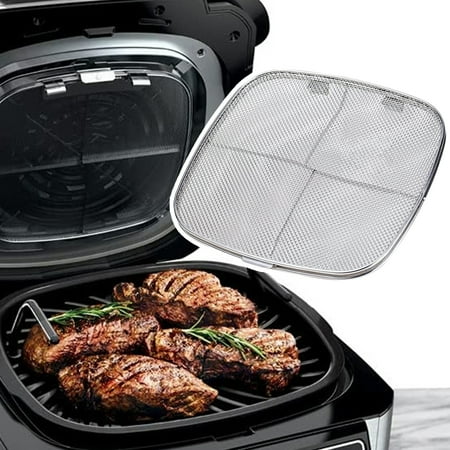 Splatter Shield for Ninja Foodi AG301, Air Fryer Accessories 5-in-1 Indoor Grill, Stainless Steel Replacement Parts