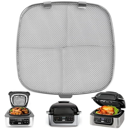 acdanc Stainless Steel Splatter Shield for Ninja Foodi AG301, Air Fryer Accessories Replacement Parts Fine Mesh Splatter Screen for Ninja Foodi 5 in1 Indoor Grill Air Fryer
