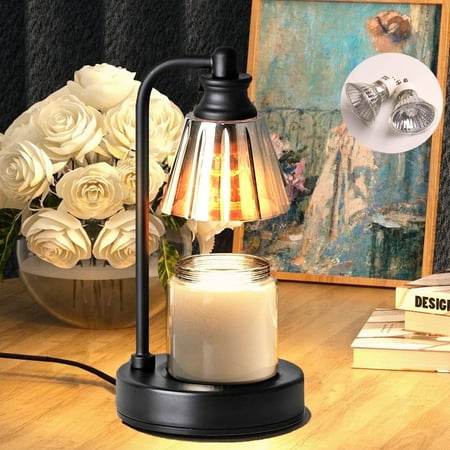 DAYBETTER Candle Warmer Lamp,Mother's Day Gifts Dimmable Timer Wax Melt Lights for House Warming New Home Bedroom Decor ,Gifts for Mom with 2 Bulbs