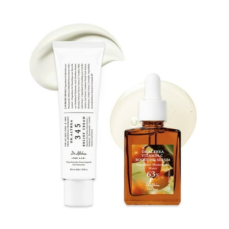 Dr.Althea_Post Acne Care Set (Boosting) | 345 Relief Cream & Vitamin C Boosting Serum Korean Skin Care, Makeup Organizers