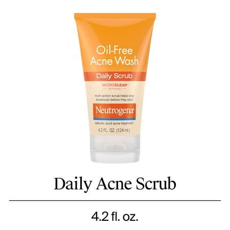 Neutrogena Oil-Free Acne Face Scrub, 2% Salicylic Acid, 4.2 oz