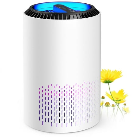 ALROCKET HEPA Air Purifier with Light Extra Large Room 350 Sq. ft, White
