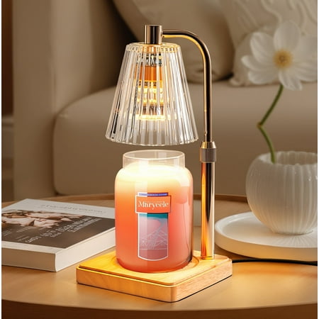 Candle Warmer Lamp for Yankee Large Candles with Timer, Height Adjustable Electric Lamp Candle Warmer for Home Room Decor